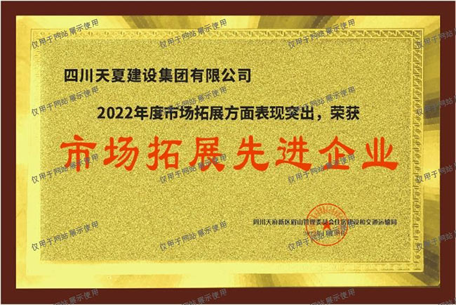 市场拓展先进企业